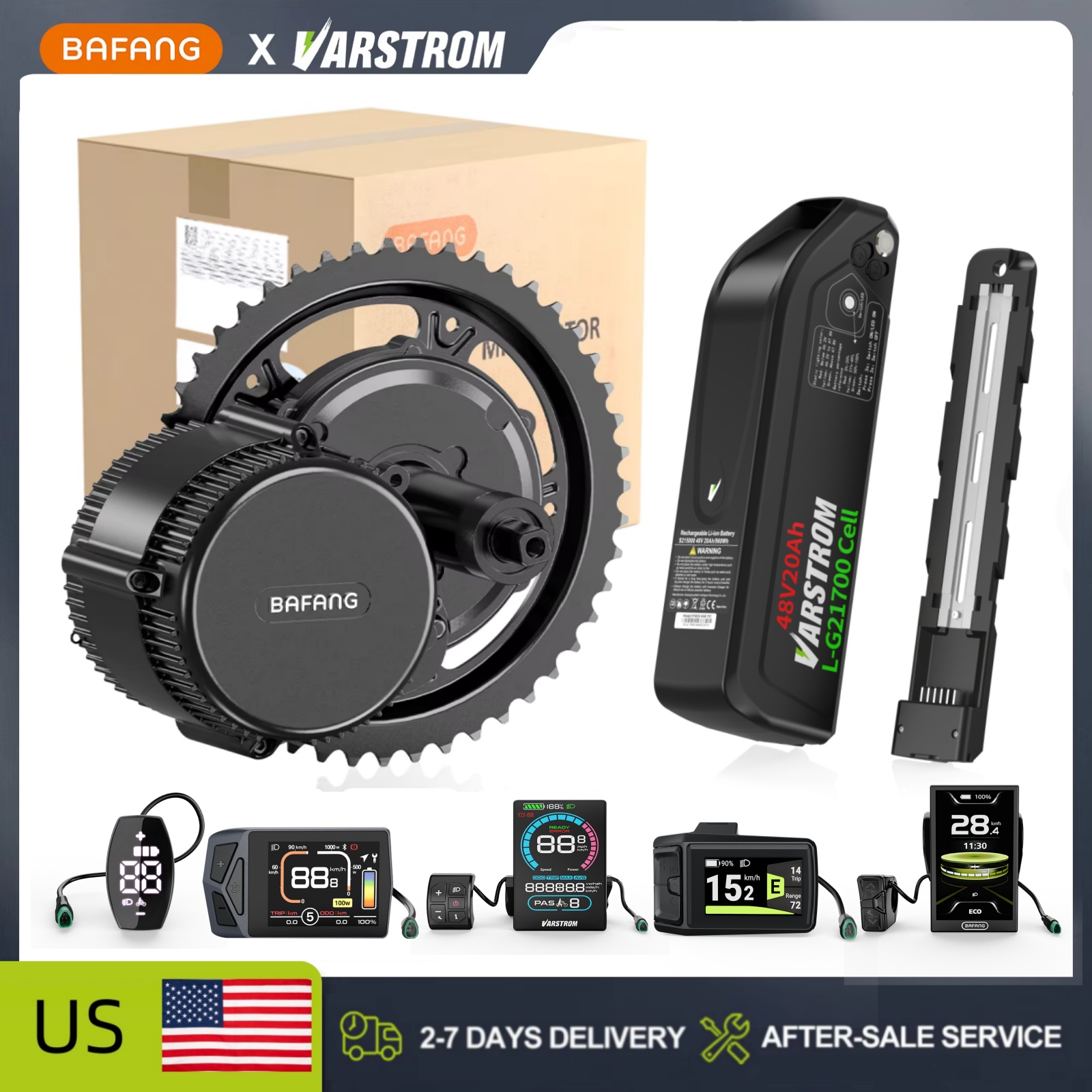 [US-Lager] Bafang 48V Mittelmo – Mid Drive Conversion Kit 1000W Bewertung und Preis